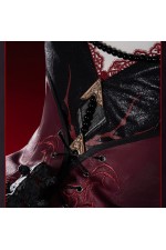 ChuShouMao Love and Deepspace Sylus Abyssal Chaos Final Farewell Red Black Gothic Dress Cosplay Costume